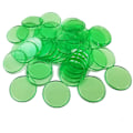 Pikkukuva 1 / 5: 100 kpl 19 mm Bingo-siruja Läpinäkyvä Väri Laskeminen Matemaattinen Peli Laskijat Merkit Kaesi  [DmS] Grass Green 100pcs