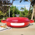 Miniatyrbilde 2 av 5: 2 stk. Hollands Ovn-Knapp, Rustfritt Stål Potte Lopp-Knapp For Le Creuset/ For Aldi/ For Lodge Silver