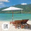 Miniatyrbillede 4 af 5: Parasol Balkon Beslag Rustfrit Stål Fiskekasse Justerbar Paraply Stativ Fiskekasse Paraply - XC Silver