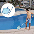 Miniatyrbillede 5 af 5: Pool Skimmer Net med 17-41 tommer Teleskopstang Blad Skimmer Mesh Rake Net til Spa Dam