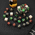 Miniatyrbillede 4 af 5: 48 stk Akryl Terning Tællere Token Terninger, til Magic The Gathering Terning Sæt D6 Terninger