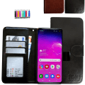 Miniatyrbillede 1 af 9: Samsung Galaxy S10 - PU Læder Pung Etui Svart
