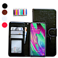 Miniatyrbillede 1 af 10: Samsung Galaxy A40 - PU Læder Pung Etui Svart