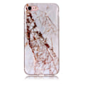 Miniatyrbillede 2 af 5: iPhone 7/8/SE (2020 & 2022) - Beskyttelse af marmor + touch iPhone 7 Vit