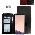 Miniatyrbillede 1 af 8: Samsung Galaxy S8 - PU Læderpung Etui Svart