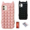 Miniatyrbillede 1 af 6: iPhone 11 - Etui Beskyttelse Pop It Fidget Rosa