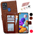 Pikkukuva 1 / 9: Suojaa Galaxy A21s - Nahkakotelot! Svart