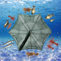 Miniatyrbild 2 av 10: Hopfällbart Fisk Nät för Fisk Räkor Krabbor 6 Hål