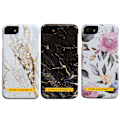 Miniatyrbillede 1 af 5: iPhone 7/8/SE (2020 & 2022) - Beskyttelse af blomster / marmor Svart