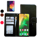 Miniatyrbild 1 av 10: Samsung Galaxy A50 - Läderfodral / Skydd Svart