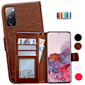 Miniatyrbillede 1 af 10: Samsung Galaxy S20 FE - PU Læder Pung Etui Svart