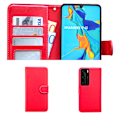 Miniatyrbillede 5 af 6: Huawei P40 - PU Læder Pung Etui Svart