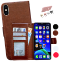 Pikkukuva 1 / 10: iPhone X/Xs - Nahkakotelo / Lompakko Rosa