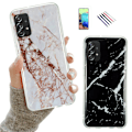 Miniatyrbild 1 av 6: Samsung Galaxy A52/A52 5G - Skal / Skydd / Marmor Svart