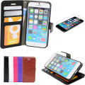 Miniatyrbillede 1 af 6: iPhone 7 Plus / 8 Plus - PU Læder Pung Etui Svart