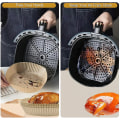 Miniatyrbillede 9 af 10: 100 stk. engangspapir til luftfriture, non-stick bagepapir