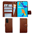 Miniatyrbillede 2 af 6: Huawei P40 - PU Læder Pung Etui Svart