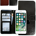 Miniatyrbillede 1 af 5: iPhone 7/8/SE (2020 & 2022) - PU Læderpung Etui Svart