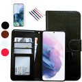 Miniatyrbillede 1 af 9: Samsung Galaxy A14 5G - PU Læder Pung Etui Vit