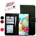 Miniatyrbillede 1 af 10: Samsung Galaxy A71 - PU Læder Pung Etui Svart