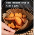 Miniatyrbillede 4 af 10: 100 stk. engangspapir til luftfriture, non-stick bagepapir