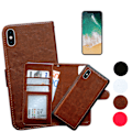 Pikkukuva 1 / 9: iPhone X/Xs - Nahkakotelo / Lompakko Svart