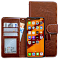 Pikkukuva 3 / 10: Suojaa iPhone 11 - Nahkakotelo! Brun