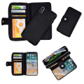Miniatyrbillede 5 af 5: Læder Etui & Magnetisk Etui til iPhone X/Xs Blå