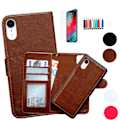 Miniatyrbild 1 av 9: iPhone Xr - Läderfodral / Skydd Brun