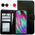 Miniatyrbillede 1 af 10: Samsung Galaxy A40 - PU Læderpung Etui Brun