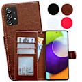 Miniatyrbild 1 av 10: Samsung Galaxy A33 5G - Läderfodral / Skydd Svart