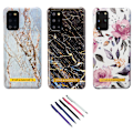 Miniatyrbild 1 av 7: Samsung Galaxy S20 Plus - Skal / Skydd / Blommor / Marmor Svart