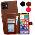 Miniatyrbillede 1 af 10: iPhone 12 Mini - PU Læder Pung Etui Brun
