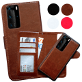 Miniatyrbillede 1 af 6: Huawei P40 Pro - PU Læder Pung Etui Vit