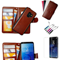 Pikkukuva 1 / 5: Mukavuus ja suoja Galaxy S9 - Nahkaa ja magneetti! Svart