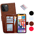 Pikkukuva 1 / 10: iPhone 12 Pro Max - PU nahkainen lompakkokotelo Svart