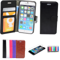 Miniatyrbillede 1 af 6: 3-i-1 Kit til iPhone 5/5s - Læderetui Rosa