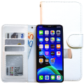 Pikkukuva 5 / 10: iPhone Xr - PU Nahkainen Lompakkokotelo Vit