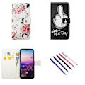 Miniatyrbillede 1 af 3: Huawei P20 Pro - PU Læder Pung Etui Svart