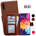 Miniatyrbillede 1 af 10: Samsung Galaxy A50 - PU Læder Pung Etui Brun