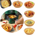 Miniatyrbild 1 av 10: 100 st Air Fryer Engångspapper- Non-Stick Bakplåtspapper
