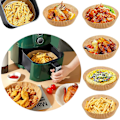 Miniatyrbillede 1 af 10: 100 stk. Air Fryer engangspapir - Non-Stick bagepapir