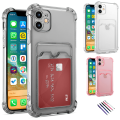 Miniatyrbillede 1 af 10: iPhone 11 - Kort etui Beskyttelse Transparent Genomskinlig
