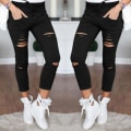 Miniatyrbild 3 av 5: Jeans Leggings Stretch Jeggings XL - Grön