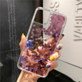 Miniatyrbillede 6 af 10: iPhone 12 - Bevægelig Glitter 3D Bling Telefon Cover Rosa
