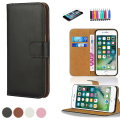 Miniatyrbillede 1 af 10: iPhone 7 Plus / 8 Plus - PU Læder Pung Etui Vit