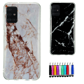Miniatyrbillede 1 af 5: Samsung Galaxy A71 - Marmorbeskyttelse Vit