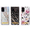Miniatyrbillede 1 af 7: Samsung Galaxy S20 Plus - Etui Beskyttelse Blomster / Marmor Svart