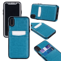 Miniatyrbillede 6 af 8: iPhone X/Xs - Læderetui/pung + Beskyttelse Blå