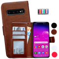 Pikkukuva 1 / 10: Samsung Galaxy S10 - PU Nahkainen Lompakkokotelo Rosa